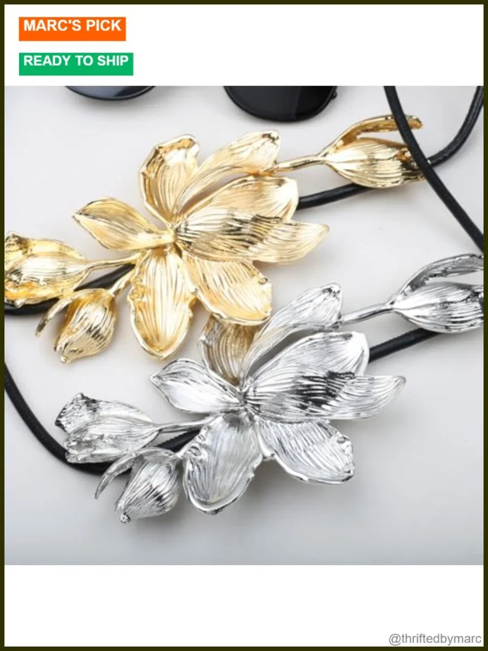 Tulip Flower Waist Belt PU Leather Rope Floral Waist Band Skinny Belt for
